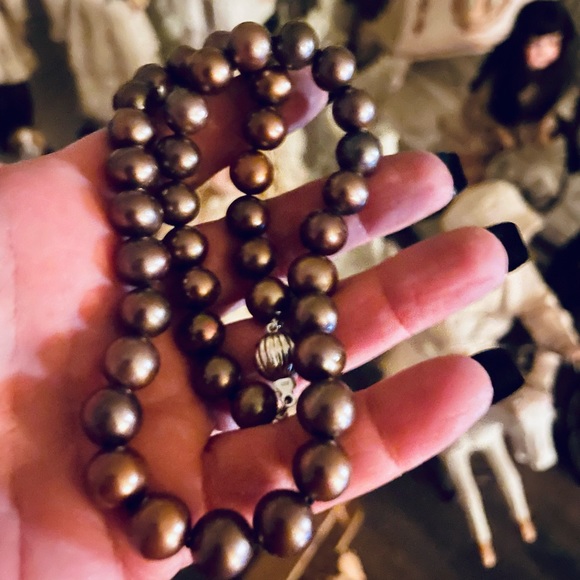 Authentic brown south sea pearl necklace - Picture 8 of 9